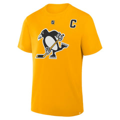 Sidney Crosby Pittsburgh Penguins Fanatics Authentic Stack Name & Number T-Shirt