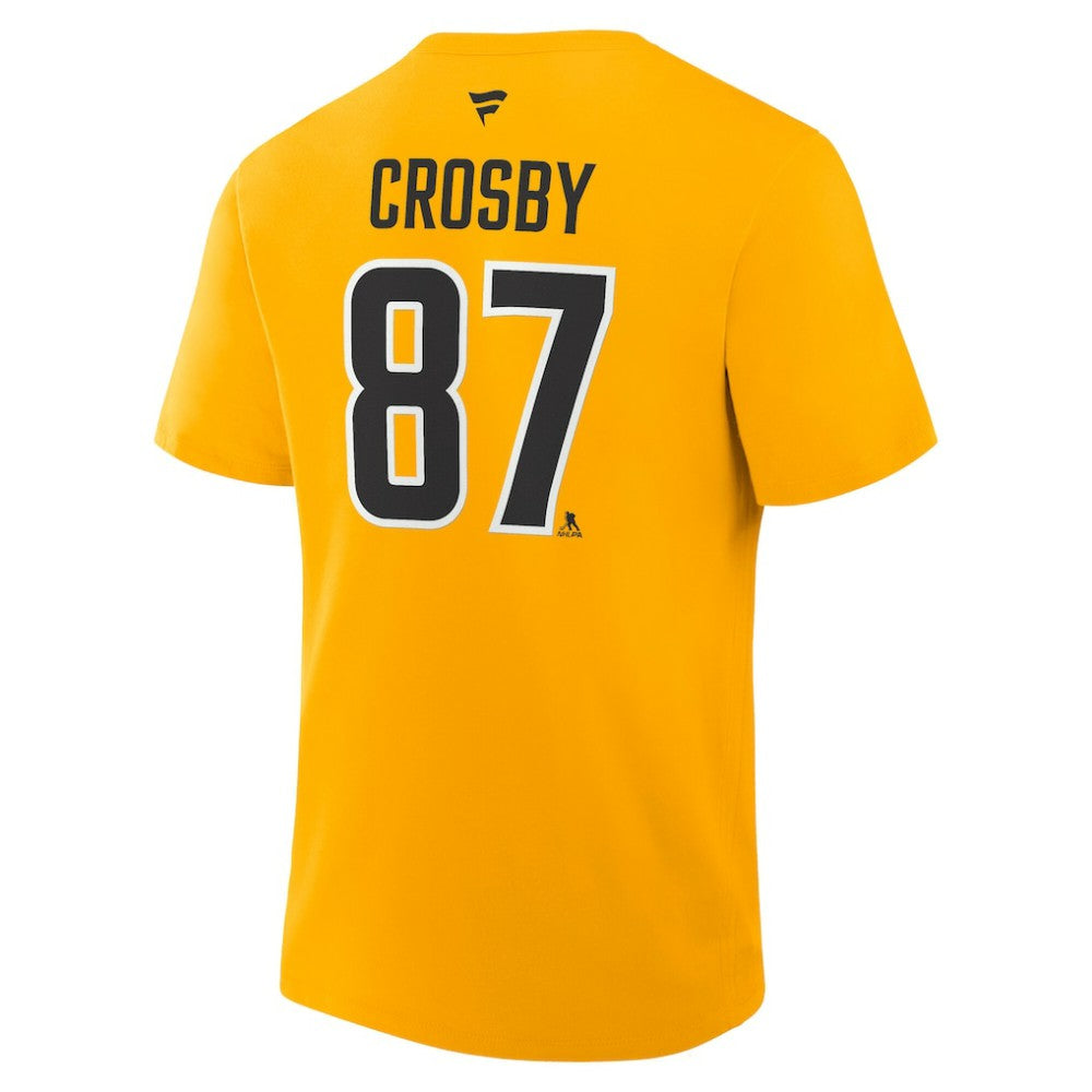 Sidney Crosby Pittsburgh Penguins Fanatics Authentic Stack Name & Number T-Shirt