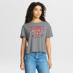 NFL Denver Broncos Women's Overplayed Tribute Tri-Blend Boxy T-Shirt