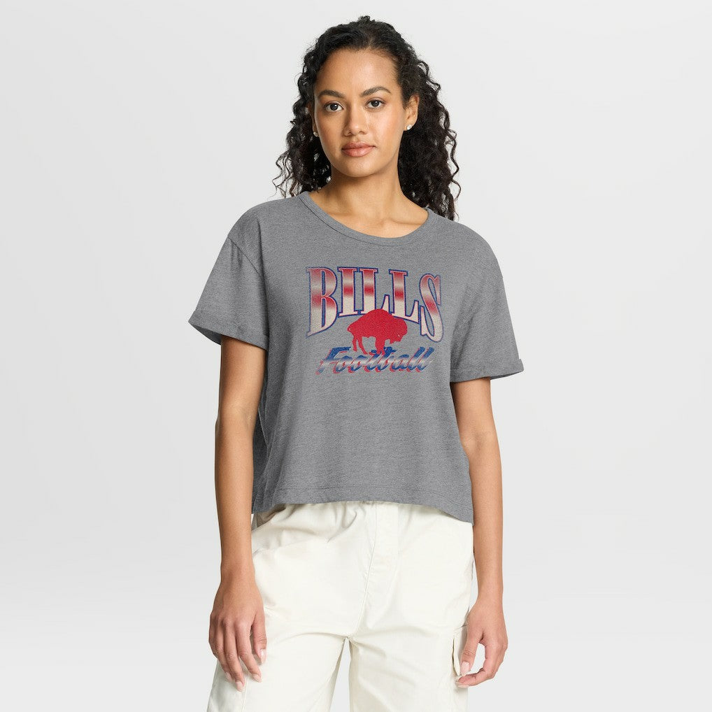 NFL Buffalo Bills Women's Overplayed Tribute Tri-Blend Boxy T-Shirt