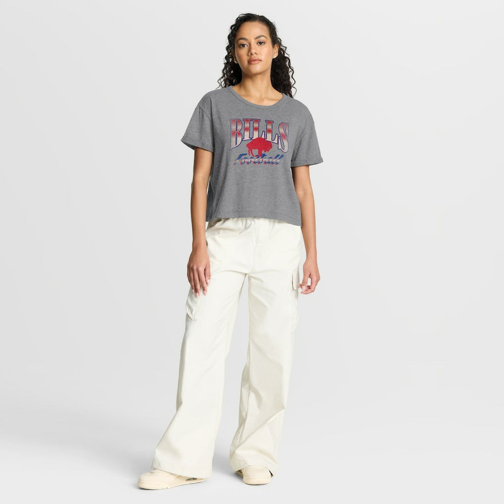 NFL Buffalo Bills Women's Overplayed Tribute Tri-Blend Boxy T-Shirt