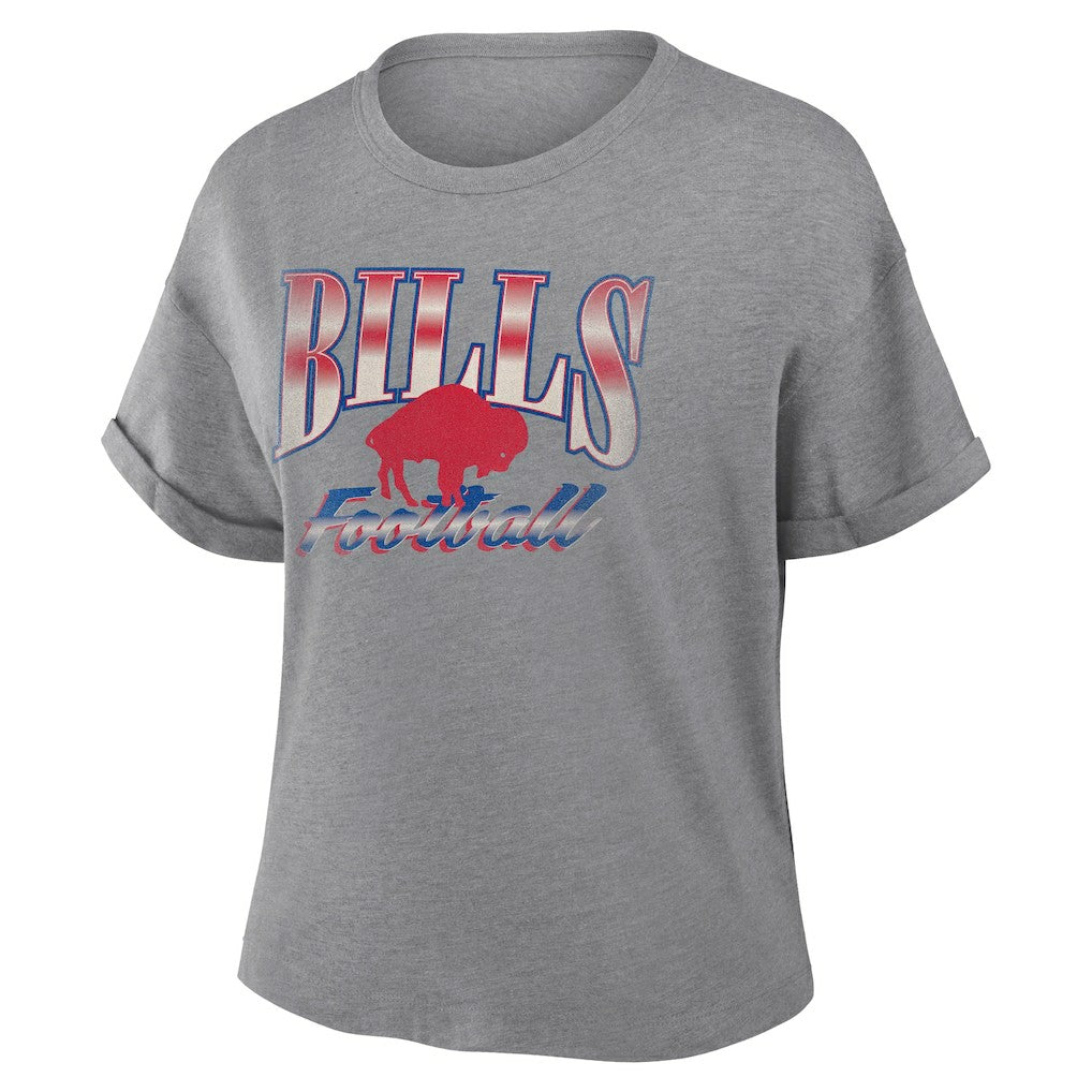 NFL Buffalo Bills Women's Overplayed Tribute Tri-Blend Boxy T-Shirt