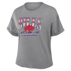 NFL Buffalo Bills Women's Overplayed Tribute Tri-Blend Boxy T-Shirt