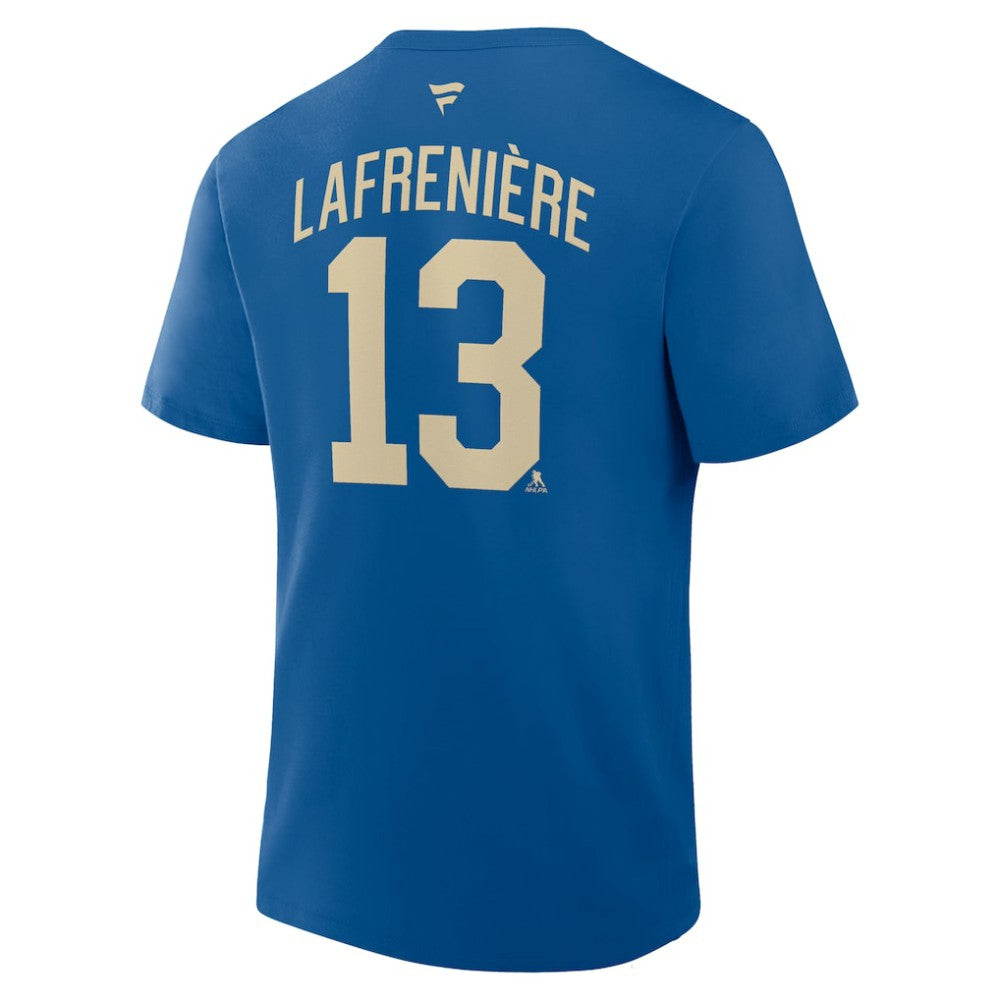 Alexis Lafreniere New York Rangers Fanatics Authentic Stack Name & Number T-Shirt