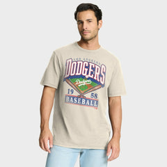 Los Angeles Dodgers Stadium Slub T-Shirt - Tan
