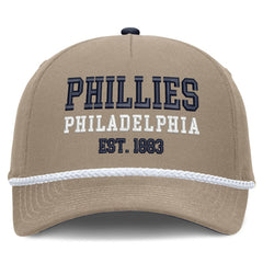 Philadelphia Phillies Father's Day Rope Rise Adjustable Hat - Khaki | Nike