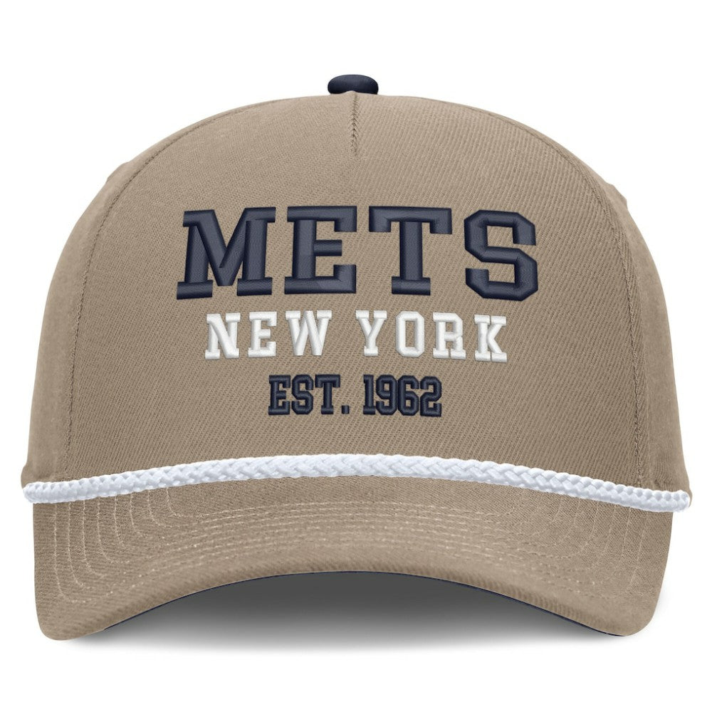 New York Mets Father's Day Rope Rise Adjustable Hat - Khaki | Nike