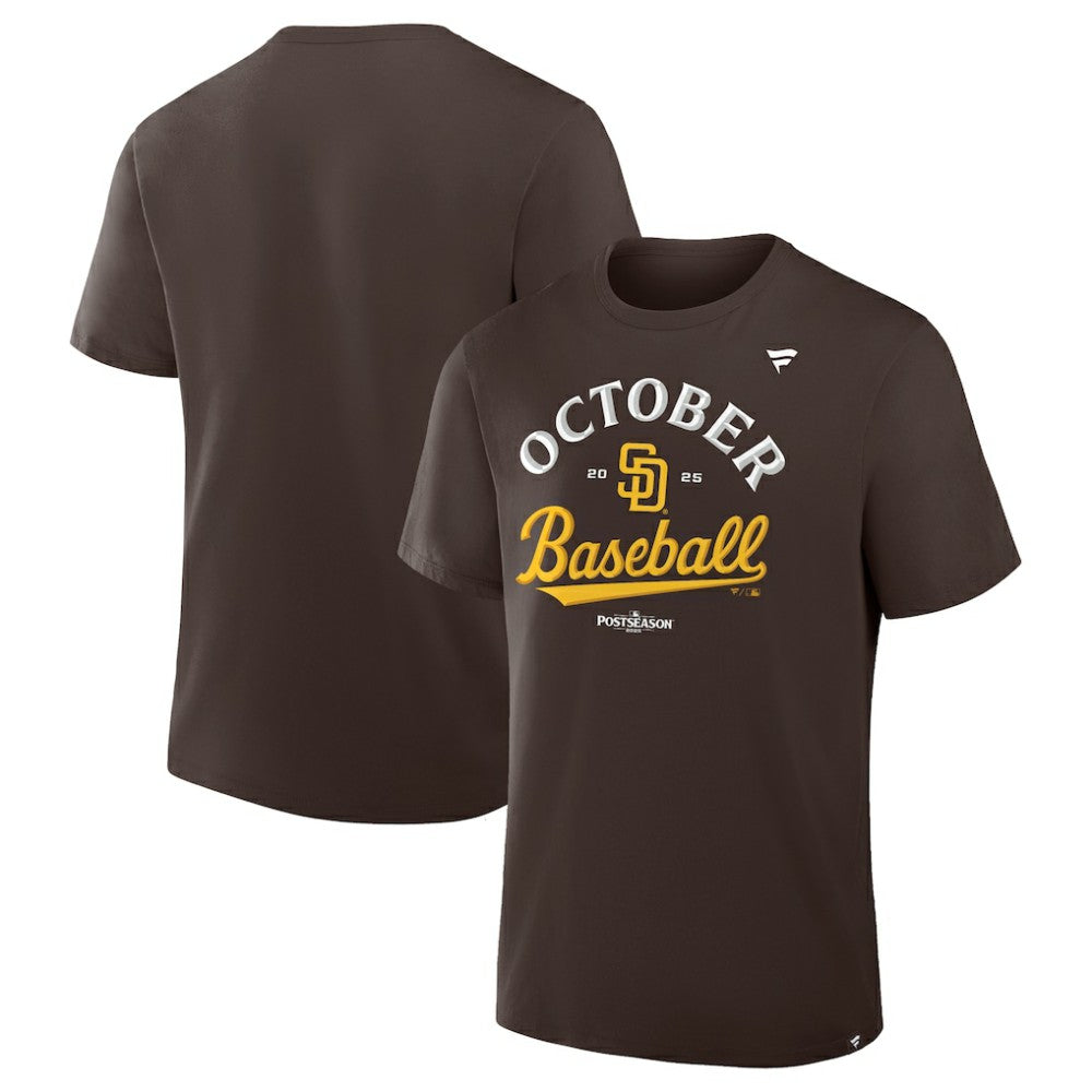 San Diego Padres 2025 MLB Postseason Locker Room T-Shirt - Brown