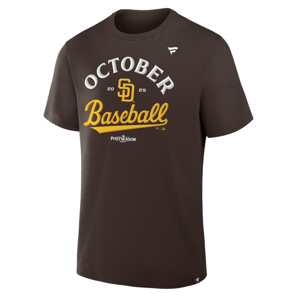 San Diego Padres 2025 MLB Postseason Locker Room T-Shirt - Brown