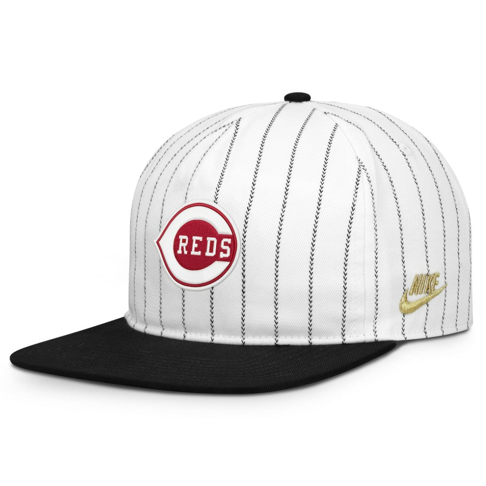 Cincinnati Reds Cooperstown Collection Pro Adjustable Hat - White/Black | Nike