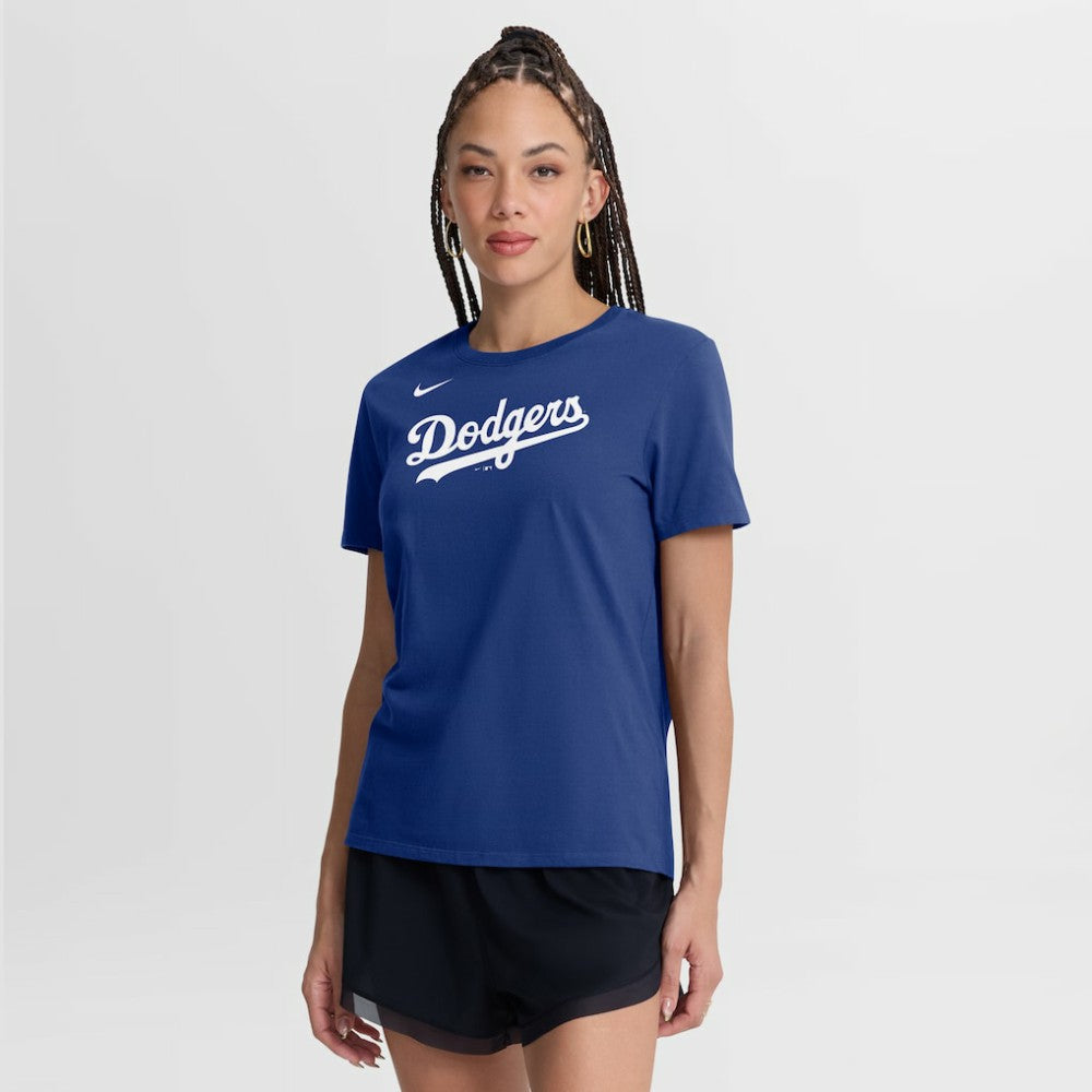 Los Angeles Dodgers Women's Wordmark T-Shirt - Royal | Nike