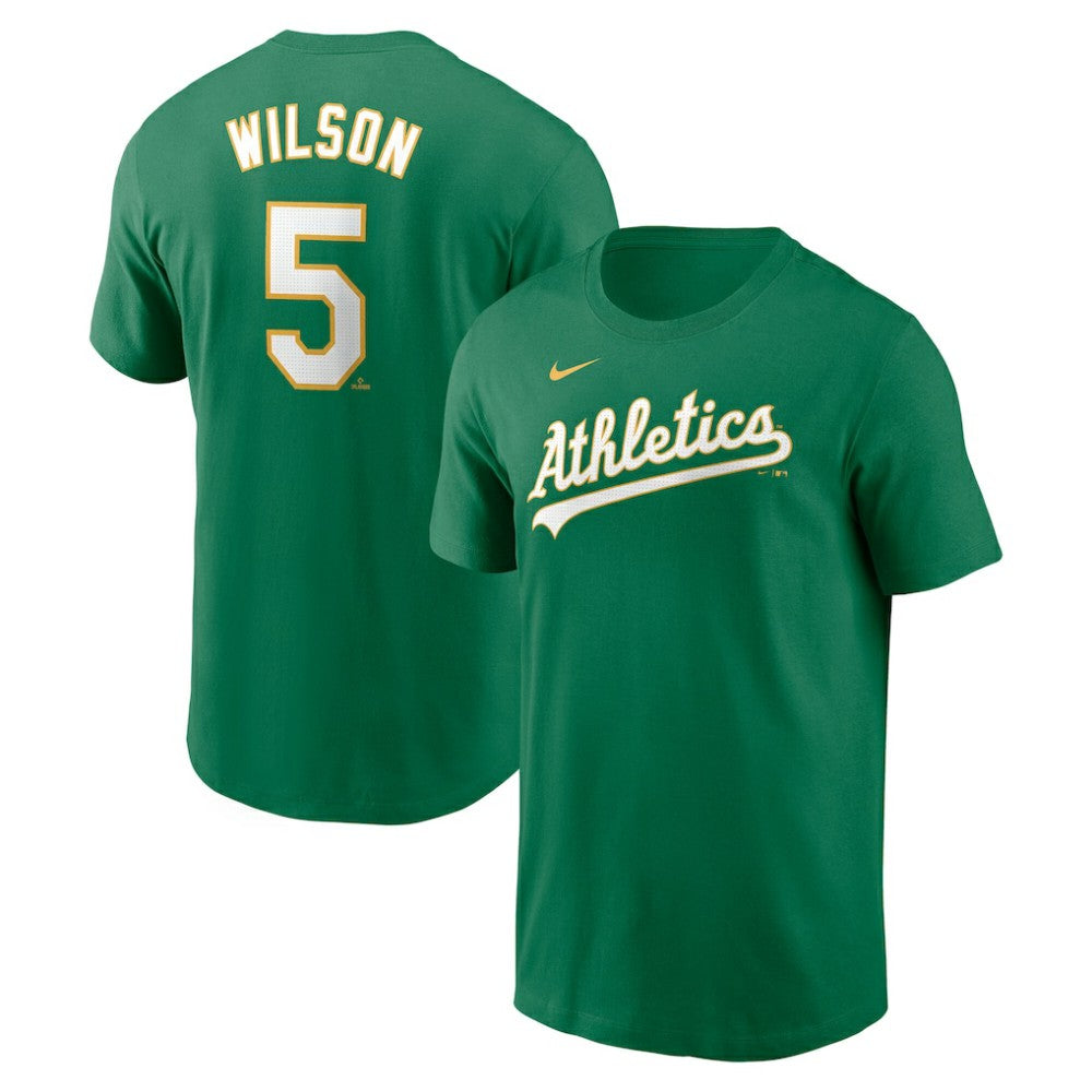 Jacob Wilson Athletics Fuse Name & Number T-Shirt - Green | Nike