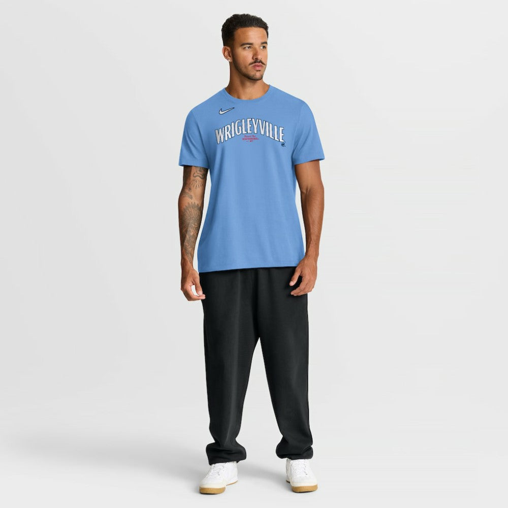 Chicago Cubs City Connect Large Logo T-Shirt - Light Blue | Nike