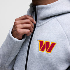 NFL Washington Commanders Tech Fleece Raglan Full-Zip Windrunner Hoodie