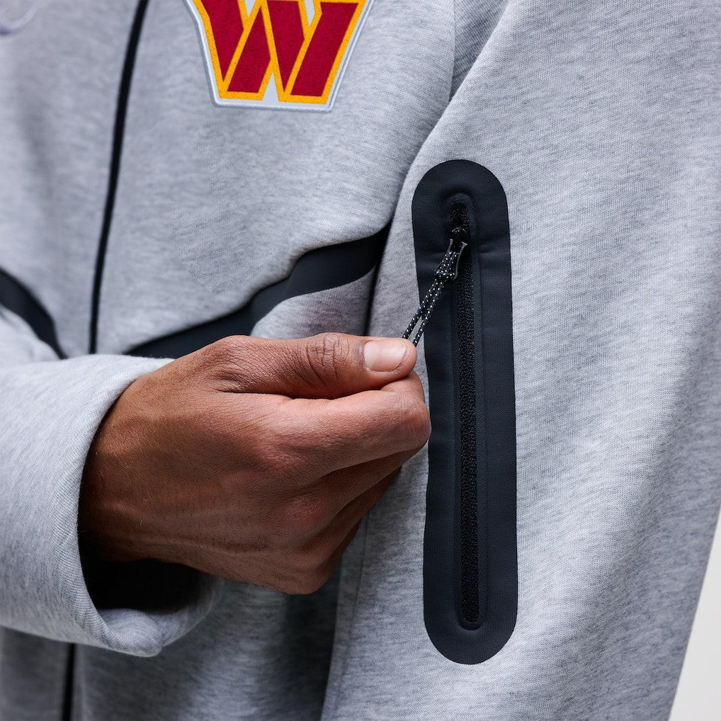 NFL Washington Commanders Tech Fleece Raglan Full-Zip Windrunner Hoodie