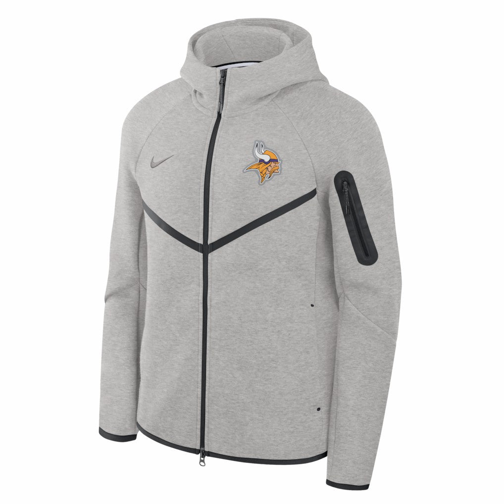 NFL Minnesota Vikings Tech Fleece Raglan Full-Zip Windrunner Hoodie