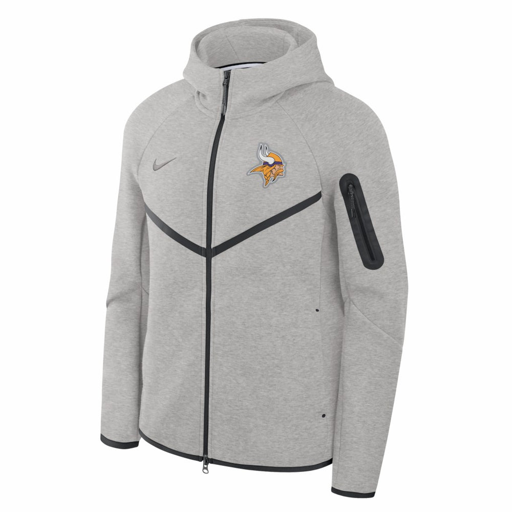 NFL Minnesota Vikings Tech Fleece Raglan Full-Zip Windrunner Hoodie
