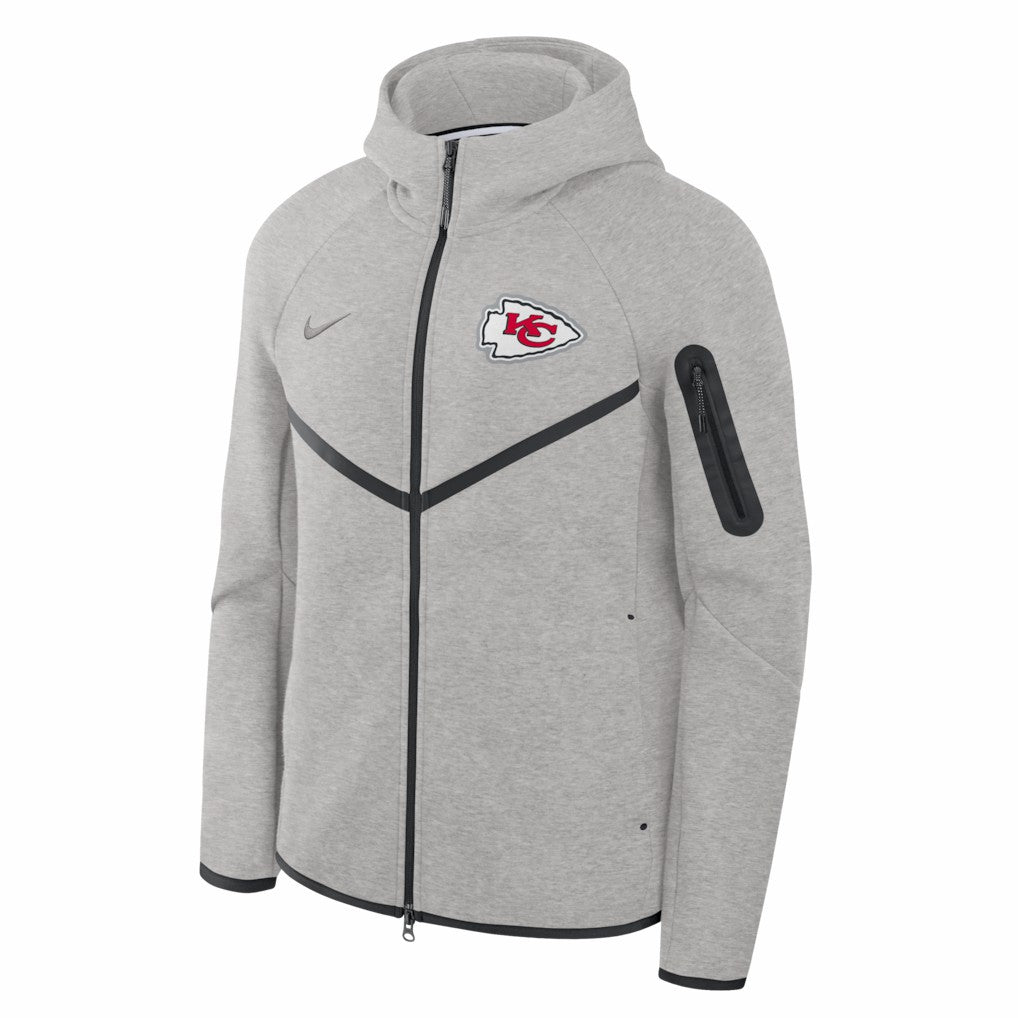 NFL Kansas City Chiefs Tech Fleece Raglan Full-Zip Windrunner Hoodie