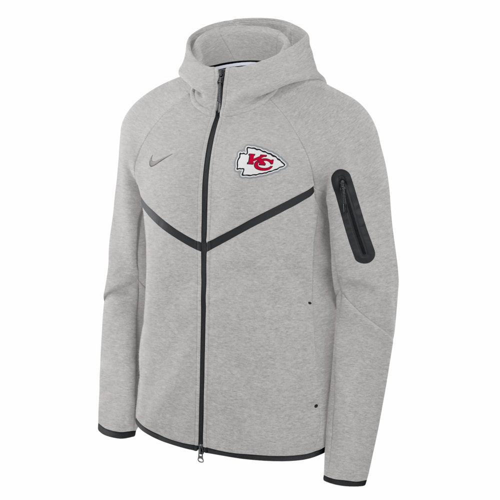 NFL Kansas City Chiefs Tech Fleece Raglan Full-Zip Windrunner Hoodie