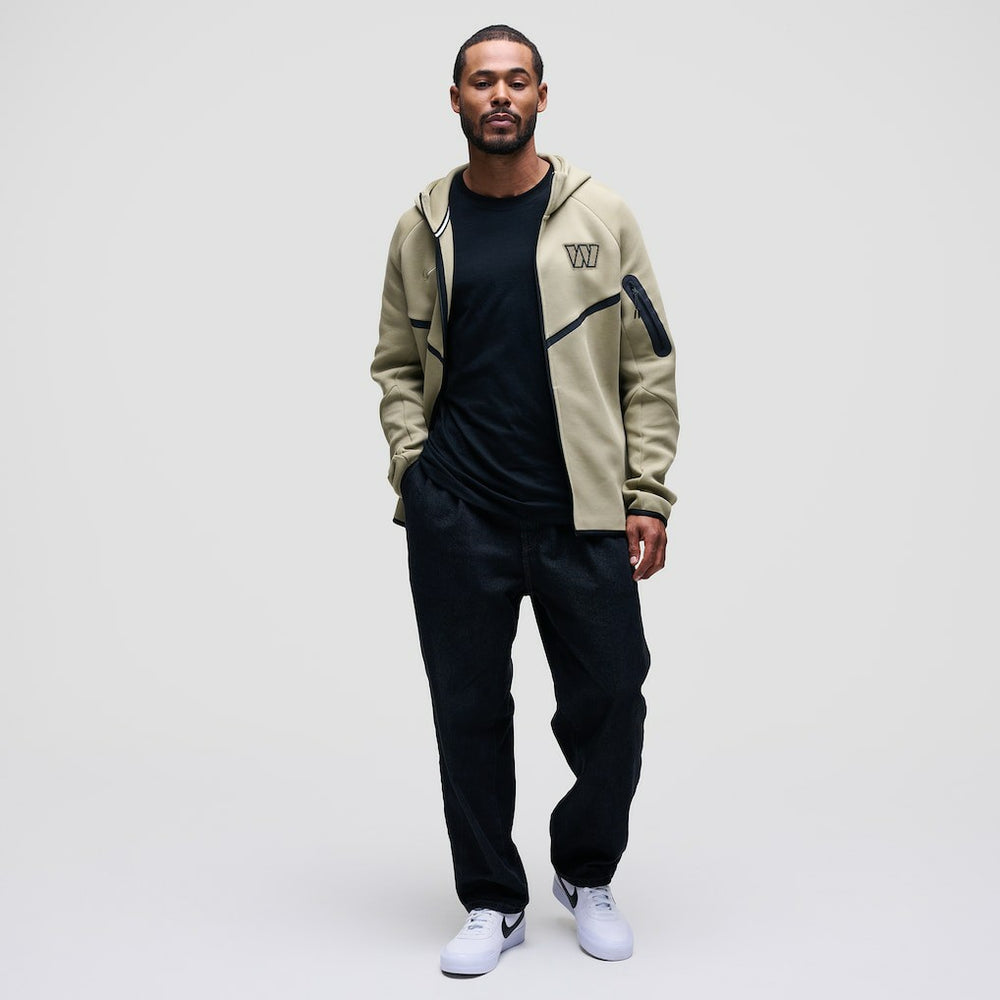 NFL Washington Commanders Tech Fleece Raglan Full-Zip Windrunner Hoodie
