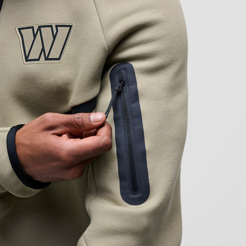 NFL Washington Commanders Tech Fleece Raglan Full-Zip Windrunner Hoodie