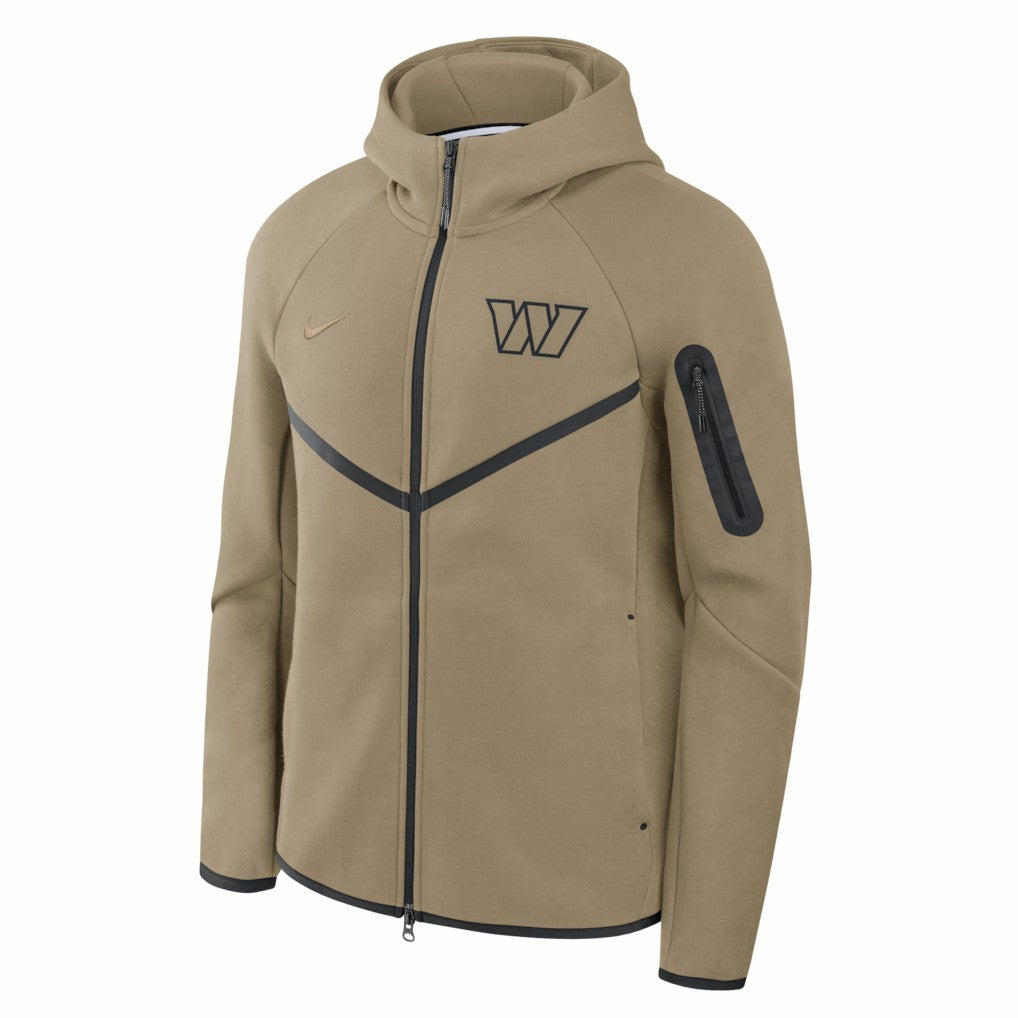 NFL Washington Commanders Tech Fleece Raglan Full-Zip Windrunner Hoodie