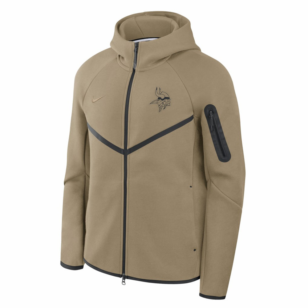 NFL Minnesota Vikings Tech Fleece Raglan Full-Zip Windrunner Hoodie