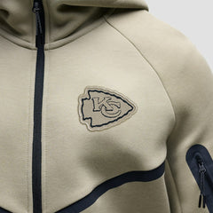 NFL Kansas City Chiefs Tech Fleece Raglan Full-Zip Windrunner Hoodie