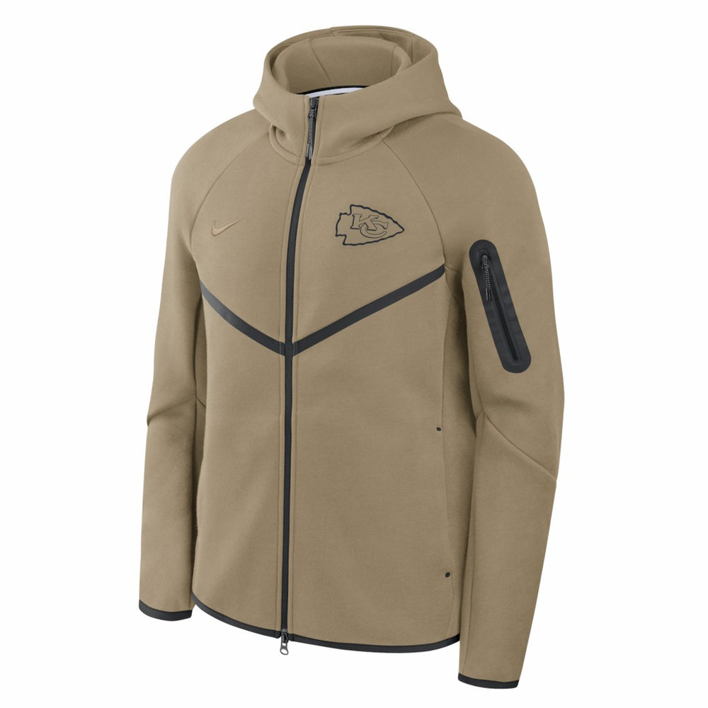 NFL Kansas City Chiefs Tech Fleece Raglan Full-Zip Windrunner Hoodie
