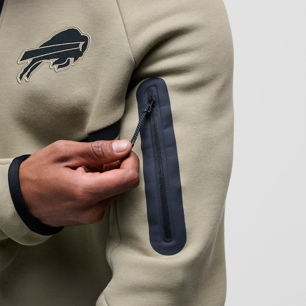 NFL Buffalo Bills Tech Fleece Raglan Full-Zip Windrunner Hoodie