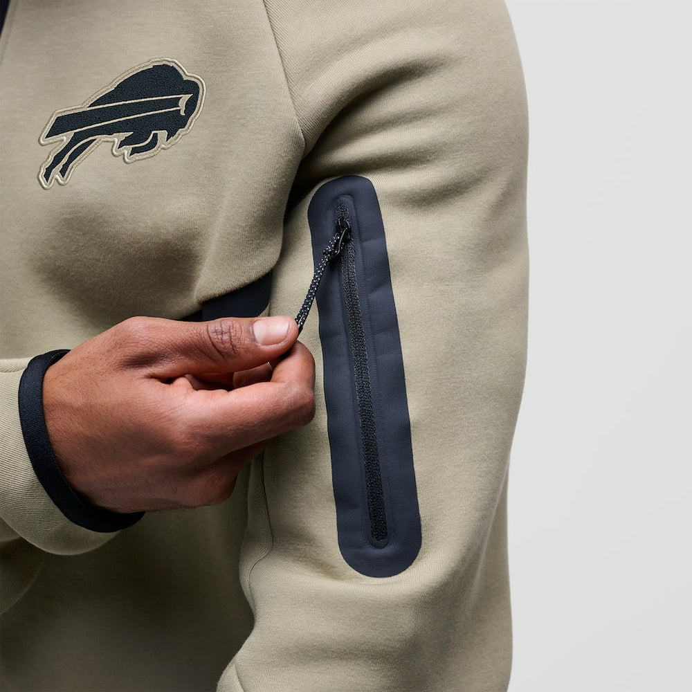 NFL Buffalo Bills Tech Fleece Raglan Full-Zip Windrunner Hoodie