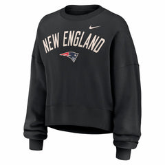 NFL New England Patriots Women's Oversized High Hip Legacy Arch Phoenix Fleece Sweatshirt
