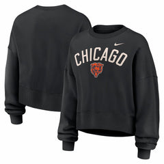 NFL Chicago Bears Women's Oversized High Hip Legacy Arch Phoenix Fleece Sweatshirt