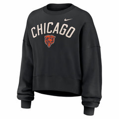 NFL Chicago Bears Women's Oversized High Hip Legacy Arch Phoenix Fleece Sweatshirt