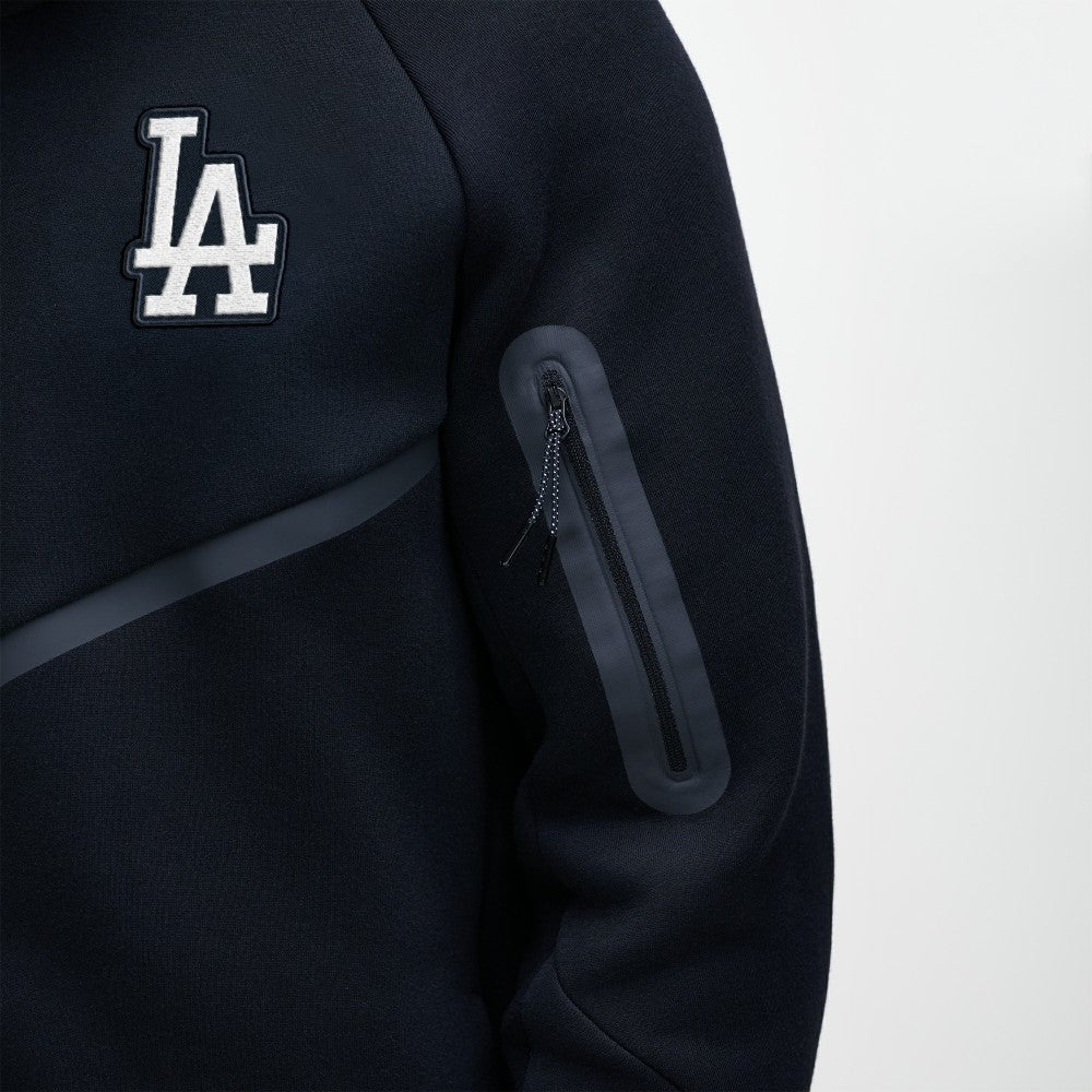 Los Angeles Dodgers Tech Fleece Raglan Full-Zip Windrunner Hoodie - Black | Nike