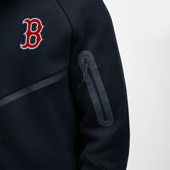 Boston Red Sox Tech Fleece Raglan Full-Zip Windrunner Hoodie - Black | Nike