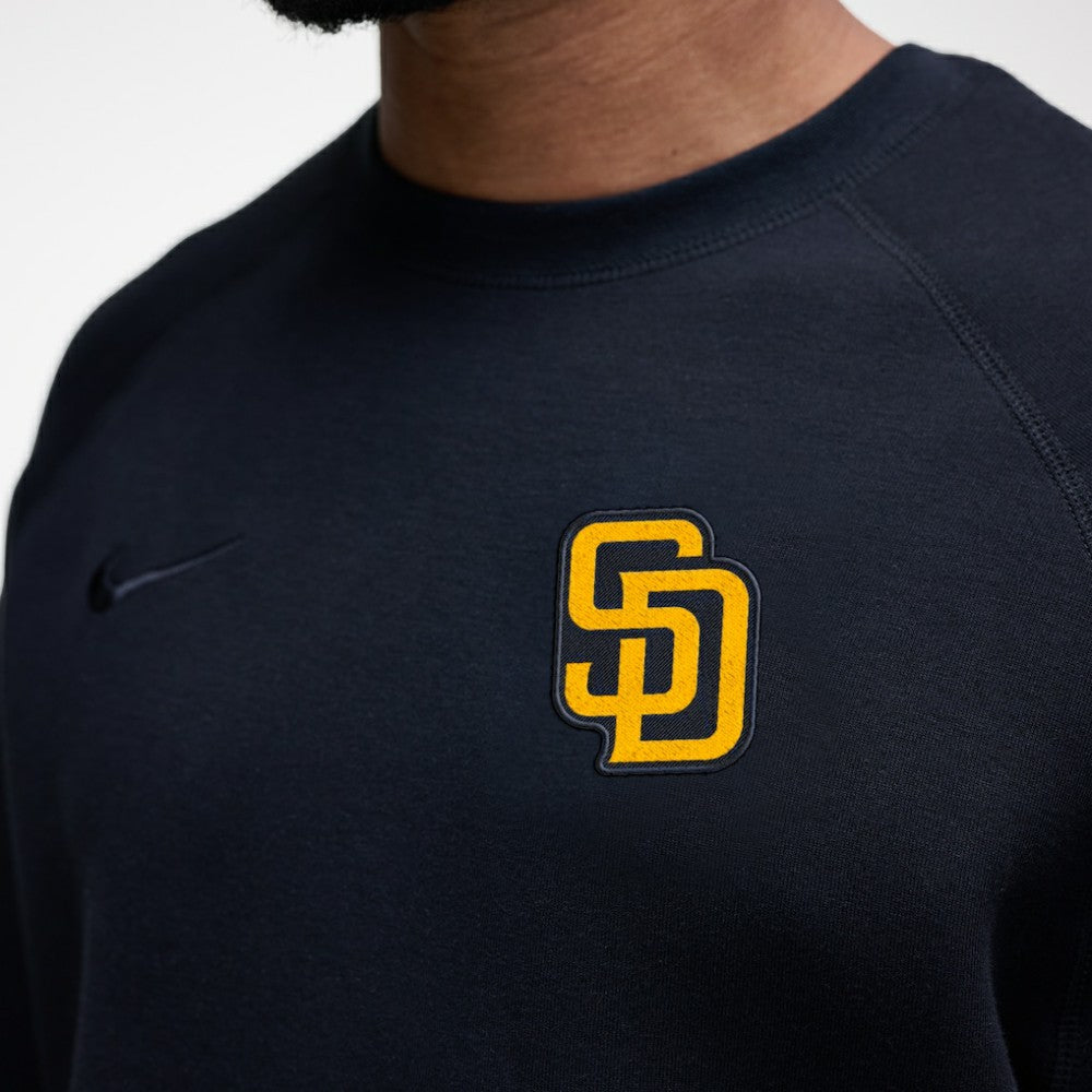 San Diego Padres Tech Fleece Raglan Sweatshirt - Black | Nike