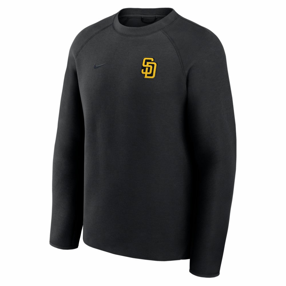 San Diego Padres Tech Fleece Raglan Sweatshirt - Black | Nike