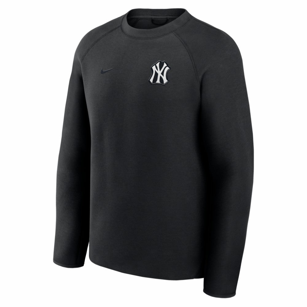 New York Yankees Tech Fleece Raglan Sweatshirt - Black | Nike