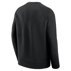 New York Mets Tech Fleece Raglan Sweatshirt - Black | Nike