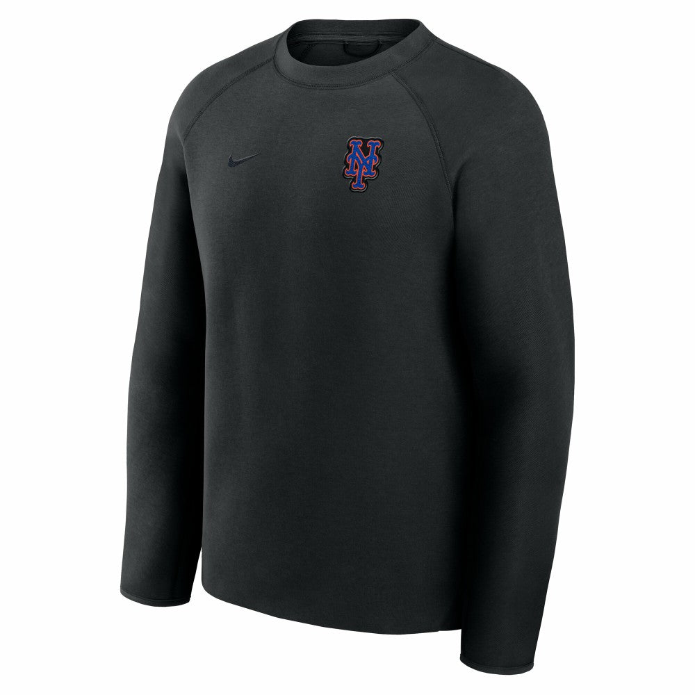 New York Mets Tech Fleece Raglan Sweatshirt - Black | Nike