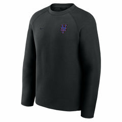 New York Mets Tech Fleece Raglan Sweatshirt - Black | Nike