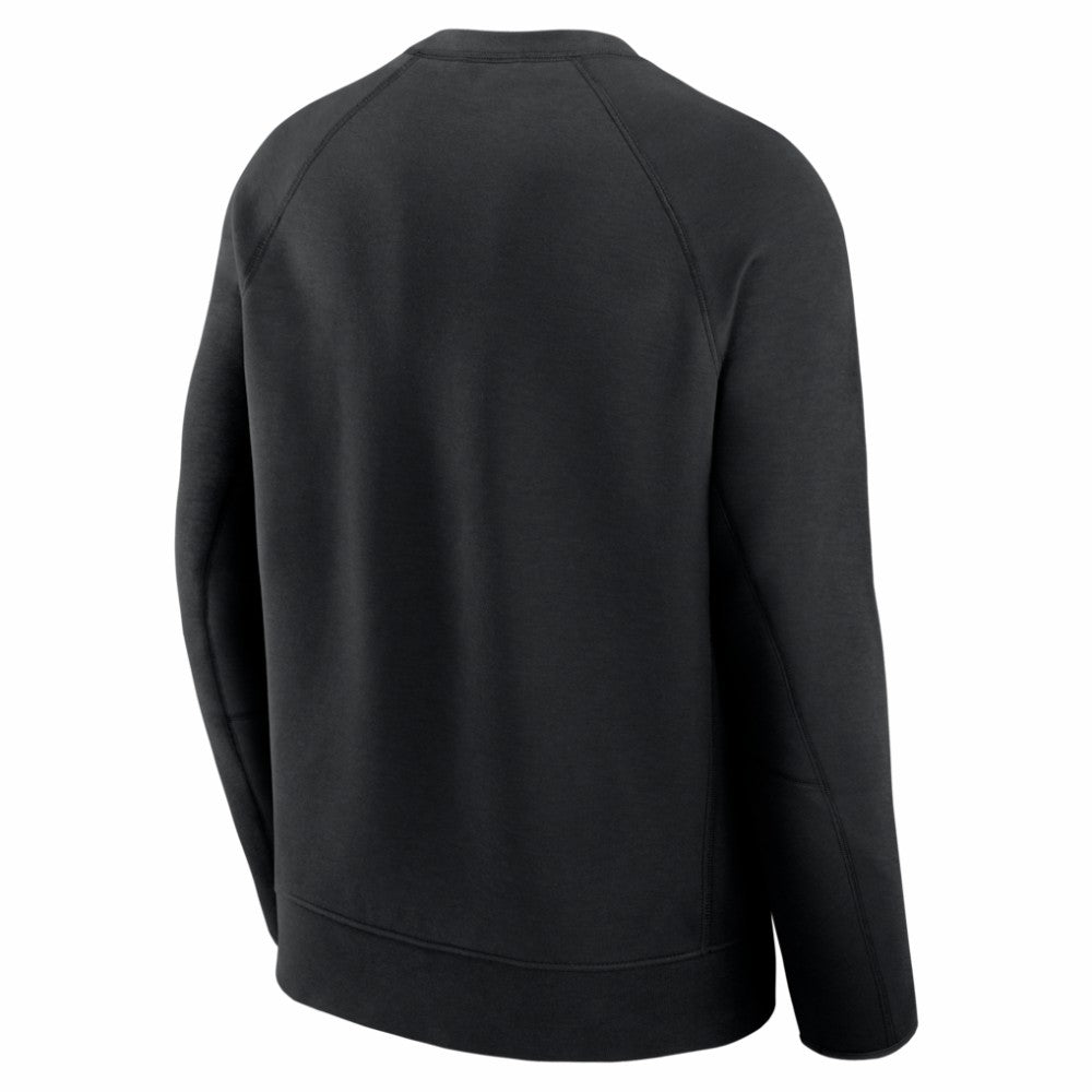 Detroit Tigers Tech Fleece Raglan Sweatshirt - Black | Nike