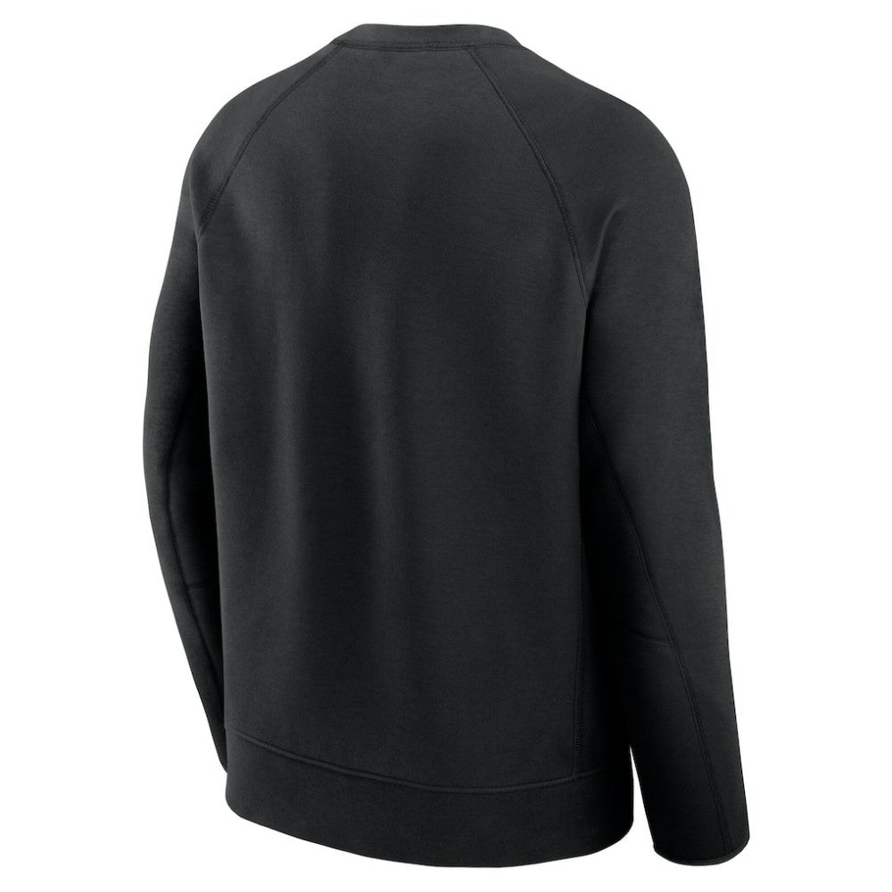 Chicago Cubs Tech Fleece Raglan Sweatshirt - Black | Nike