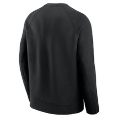 Atlanta Braves Tech Fleece Raglan Sweatshirt - Black | Nike
