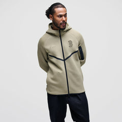 Boston Red Sox Tech Fleece Raglan Full-Zip Windrunner Hoodie - Tan | Nike