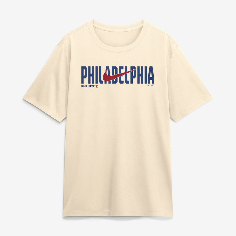 Philadelphia Phillies Swoosh Legend Dri-FIT T-Shirt - Cream | Nike