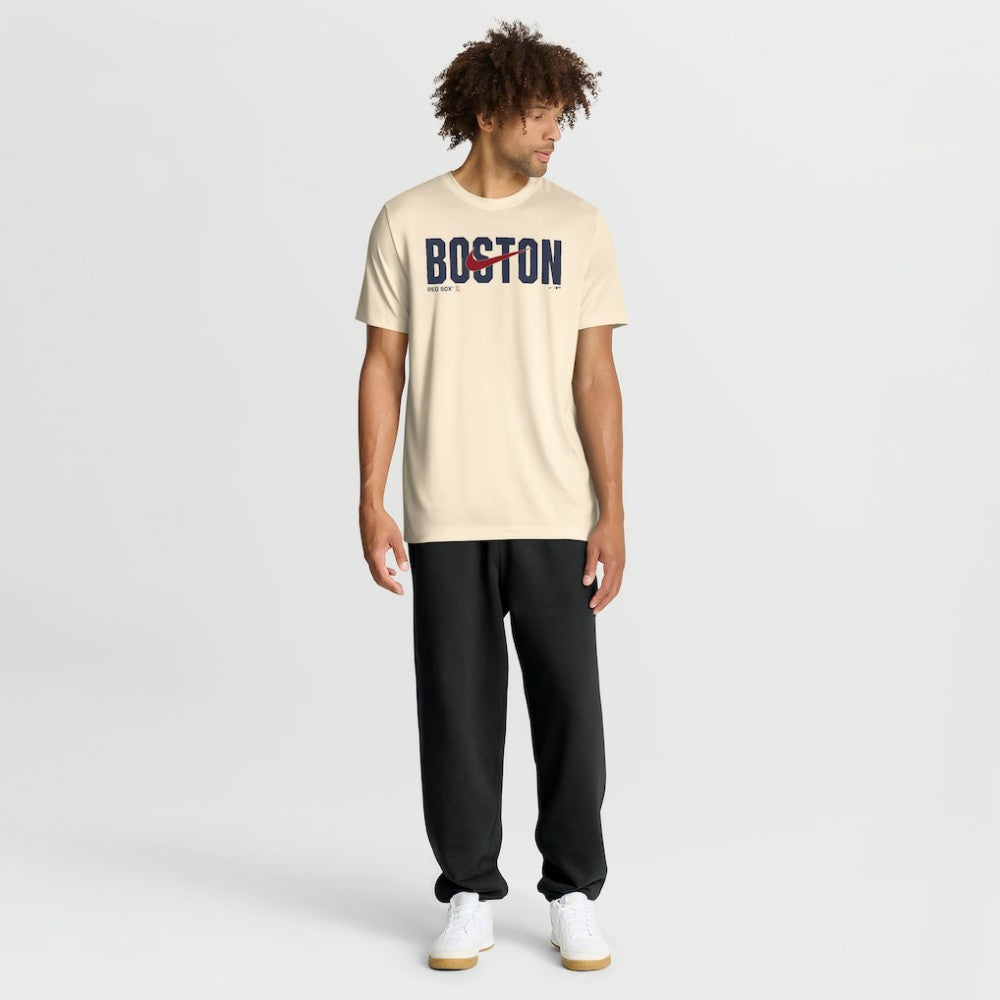 Boston Red Sox Swoosh Legend Dri-FIT T-Shirt - Cream | Nike