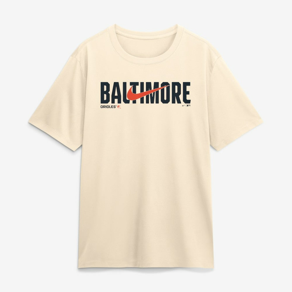 Baltimore Orioles Swoosh Legend Dri-FIT T-Shirt - Cream | Nike