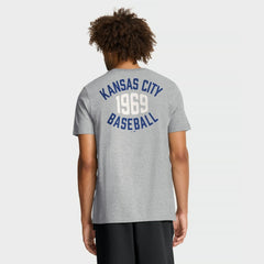 Kansas City Royals Cooperstown 2-Hit T-Shirt - Heather Gray | Nike